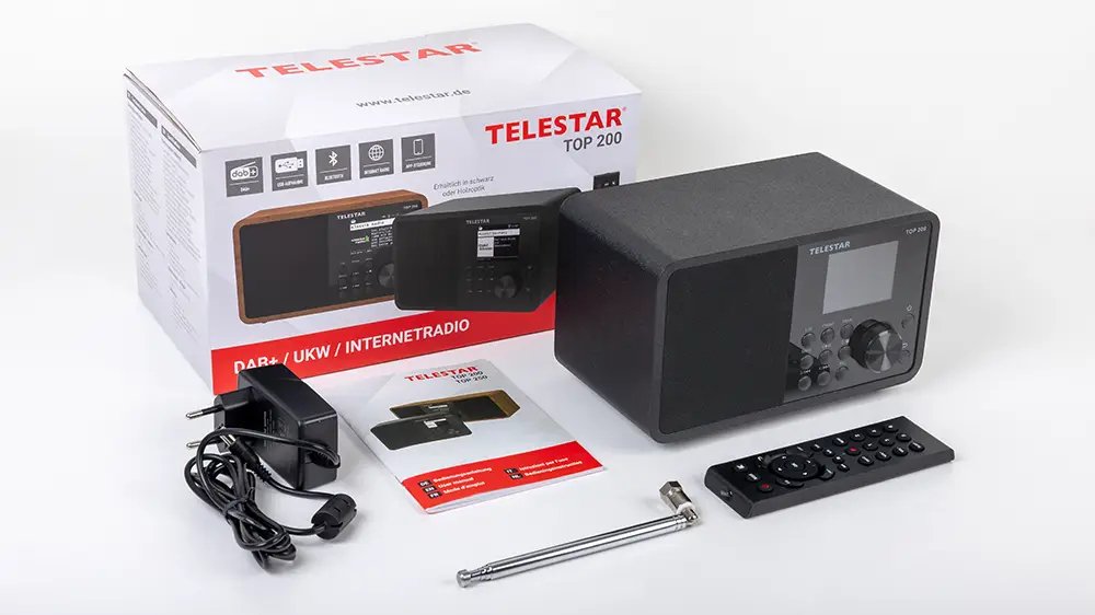 Radio Telestar Top 200 Portátil Analógico Y Digital Negro