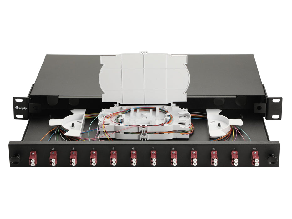 Equip Lwl-Spleisskamen 12-Port Lc-Duplex Om4 1u Komplett Sw