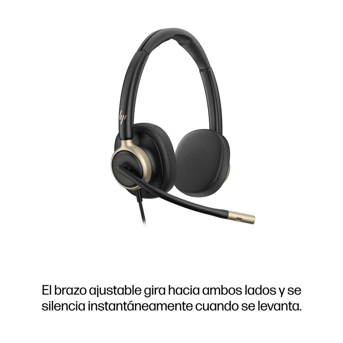 EAN 0199251821936 - HP Poly Mission 825 Stereo USB Wired Headset Alámbrico Diadema Llamadas/Música USB Type-C / USB Type-A Ne imagen 9