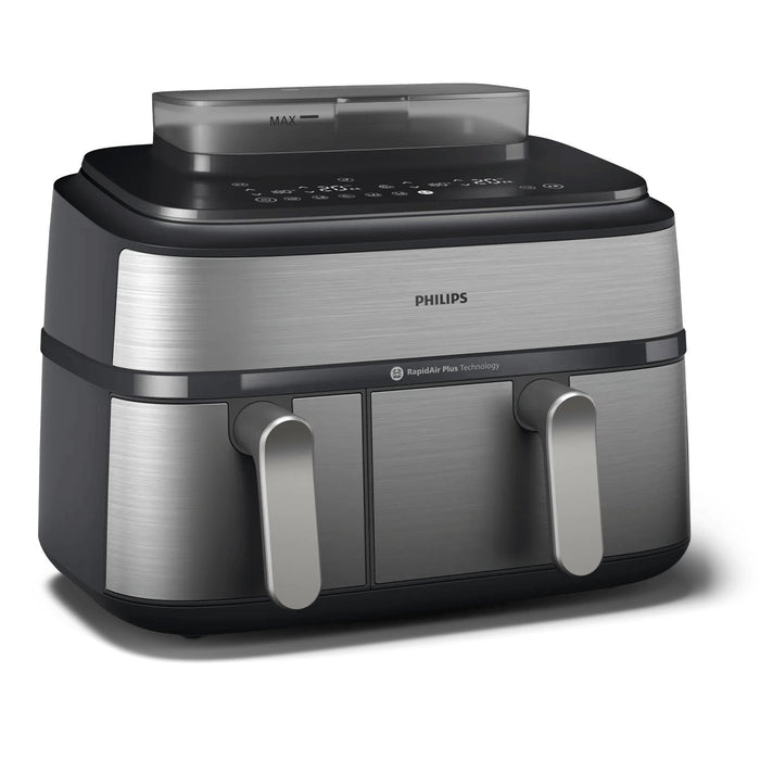 EAN 8720389047558 - Philips 5000 series NA555/00 freidora Doble 9 L Independiente 2750 W Freidora de aire caliente Plata imagen 1