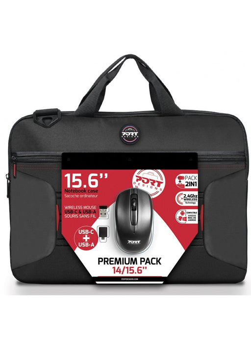 EAN 3567045018737 - Port Designs 501873 maletines para portátil 39,6 cm (15.6") Negro imagen 1