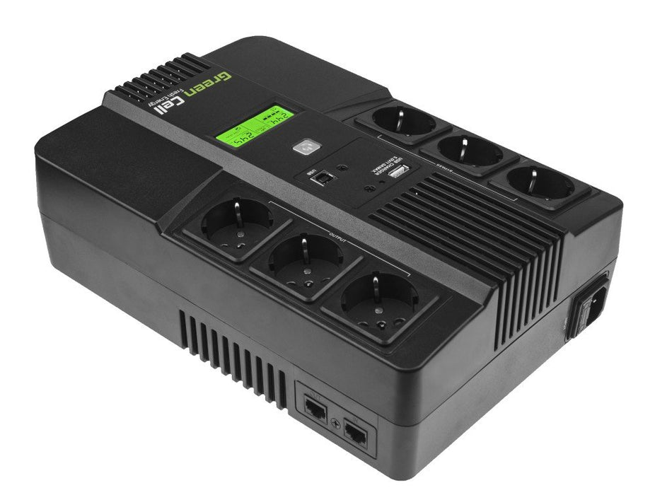 EAN 5902701419738 - Green Cell AiO 800VA LCD sistema de alimentación ininterrumpida (UPS) Línea interactiva 0,8 kVA 480 W 6 s imagen 3