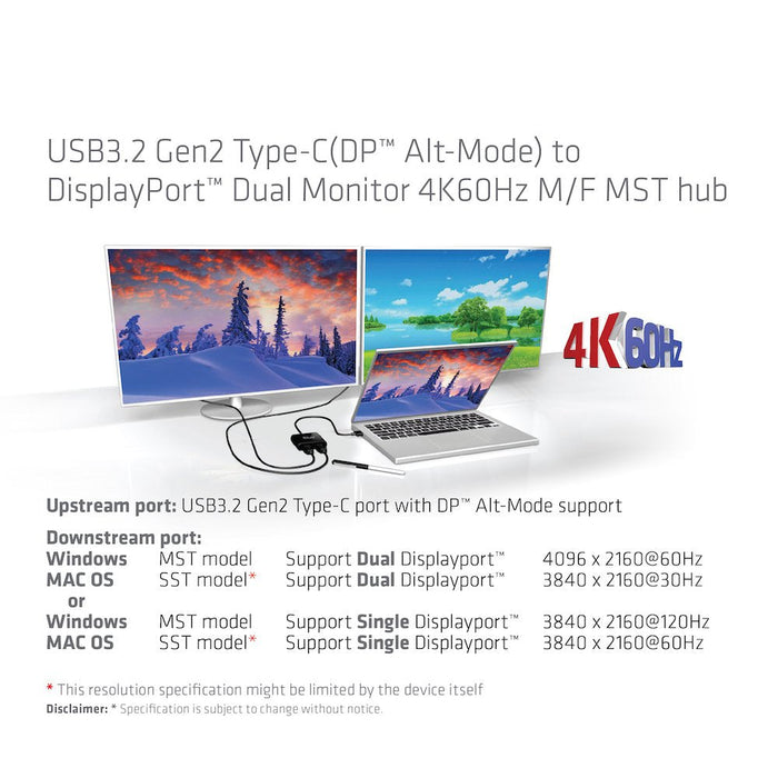 EAN 0841615102150 - CLUB3D CSV-1555 adaptador de cable de vídeo 1,5 m USB Tipo C 2 x DisplayPort Negro imagen 6