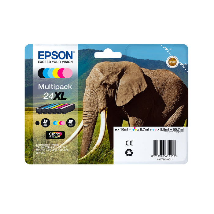 EAN 8715946625386 - Epson Elephant C13T24254012 cartucho de tinta 1 pieza(s) Original Rendimiento estándar imagen 1