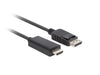 EAN 5901969438727 - Lanberg CA-DPHD-11CC-0030-BK cambiador de género para cable DisplayPort HDMI Negro imagen 3