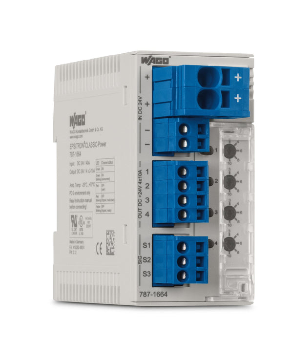 Wago 787-1664 Electrónico Interruptor De Protección/Dc 10 A Cantidad Salidas 4 X