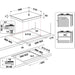 EAN 8003437605512 - Whirlpool AKT 616/NB Negro Integrado 60 cm Encimera de gas 4 zona(s) imagen 1