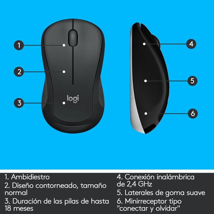 EAN 5099206077423 - Logitech 920-008680 teclado Ratón incluido Universal RF inalámbrico QWERTY Español Negro imagen 13