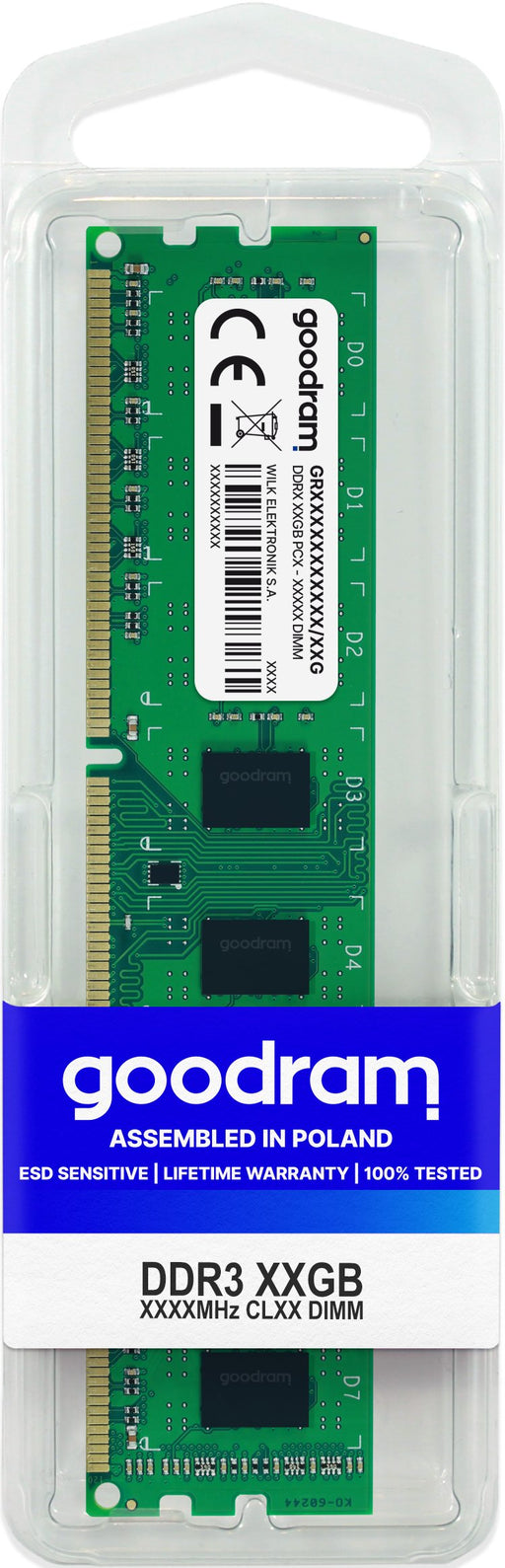EAN 5908267903469 - Goodram GR1600D3V64L11/8G módulo de memoria 8 GB 1 x 8 GB DDR3 240-pin DIMM imagen 1
