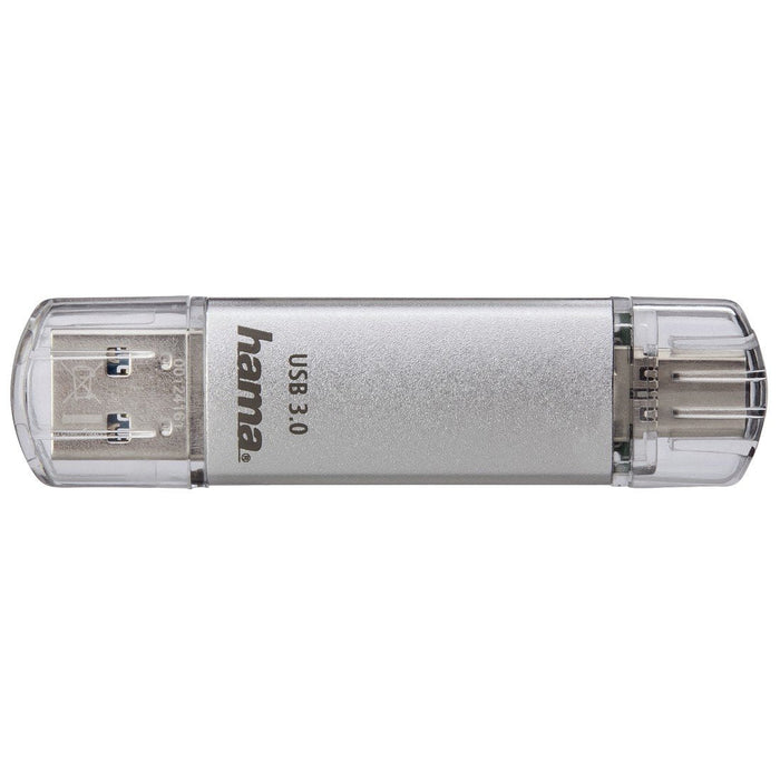 Hama Laeta Memoria Pendrive Usb 3.0 Con Tapa - 16gb De Capacidad - 40mb/S De Transferencia - Funcion Otg - Usb-C -