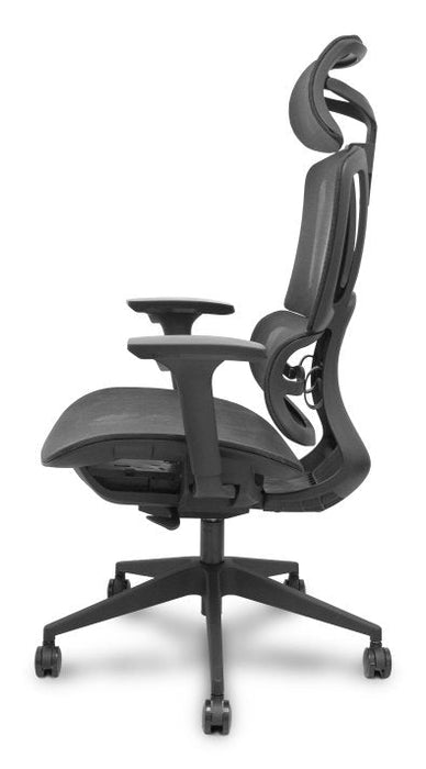 Piqueras Y Crespo Forol Silla Pro537 Traslack Malla Negra Brazos 3d Ruedas Nailon 60 Mm