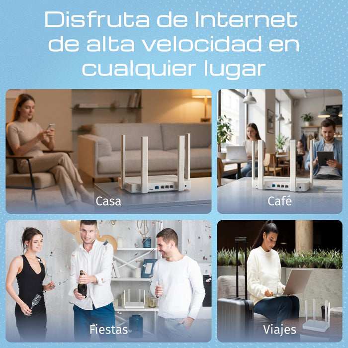EAN 4897082922155 - Keenetic Explorer 4G (KN-4910) router inalámbrico Ethernet rápido Doble banda (2,4 GHz / 5 GHz) Gris, Bla imagen 6