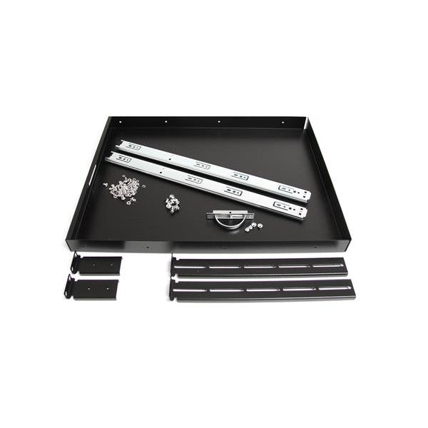 Startech.Com Estante Bandeja Deslizante Telescópica Para Armario Rack Servidores 0.55m De Profundidad Estante De Teclado Para Bastidor Negro Para P/N: Rk1536bkf Rk1836bkf Rk2537bkm Rk3236bkf Rk4236bkb Rk4242bk24 Rk4242bk30