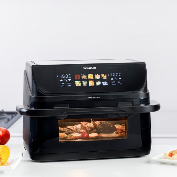 EAN 8414234730046 - Taurus GRILL 360 XL Sencillo 10 L 2800 W Freidora de aire caliente Negro imagen 7
