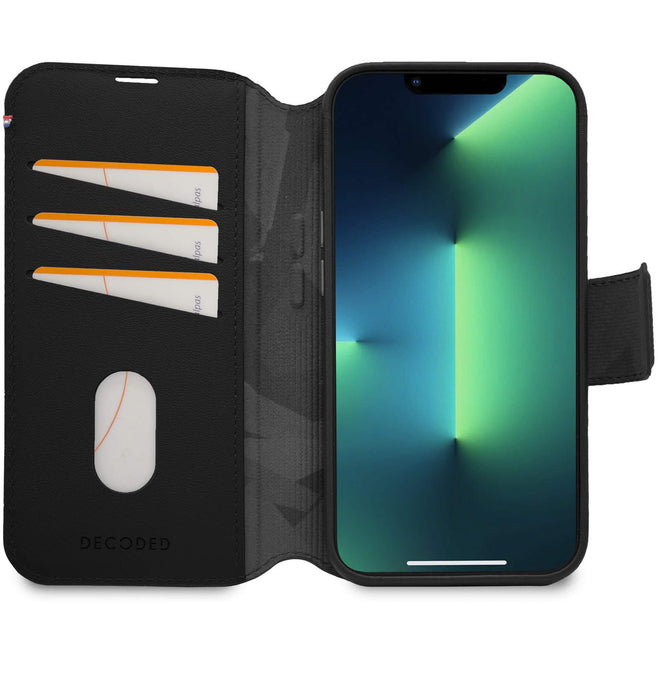 EAN 8720593006518 - Decoded D23IPO14MDW5BK funda para teléfono móvil 17 cm (6.7") Funda cartera Negro imagen 5