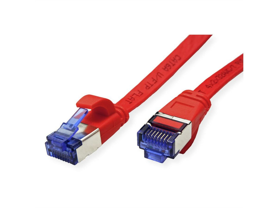 Value Cable De Red Cat.6a (Class Ea) Ftp, Extra-Flach, Rot, 3 M