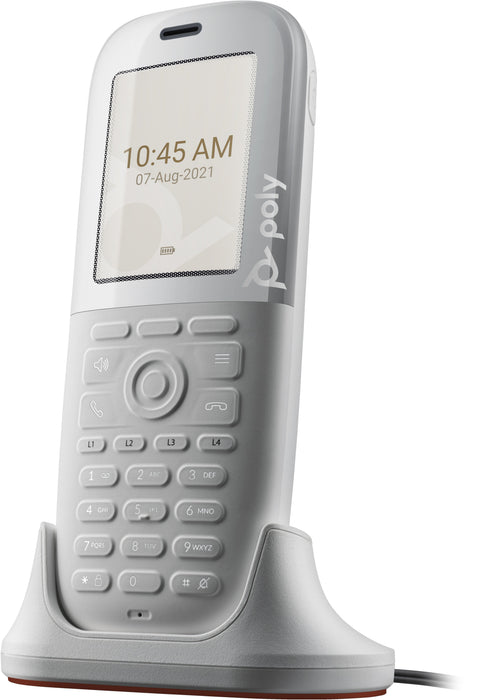 Poly Rove 40 Auricular De Extensión Inalámbrica Con Id De Llamadas Dect De 3 Vías Capacidad De Llamadas Funcionamiento Con 20 Líneas Blanco Replaces Poly Sku 2200-86810-101