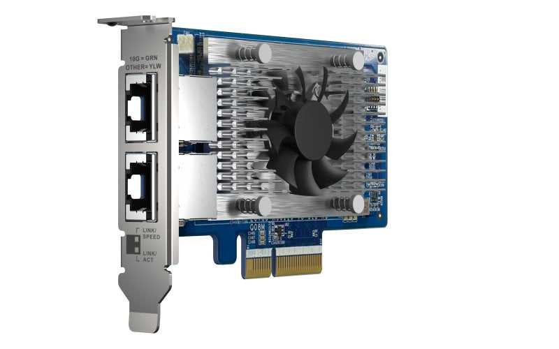 Qnap Qxg-10g2t-X710 Tarjeta De Expansion De Red De 10 Gbe, Intel X710 De Dos Puertos, 4xpcie Para Nas Con Pcie