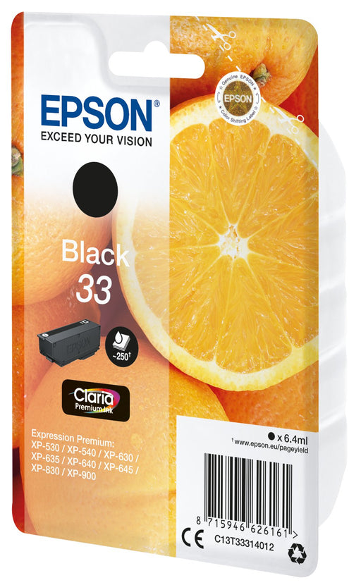 EAN 8715946626178 - Epson Oranges C13T33314022 cartucho de tinta 1 pieza(s) Original Negro imagen 1
