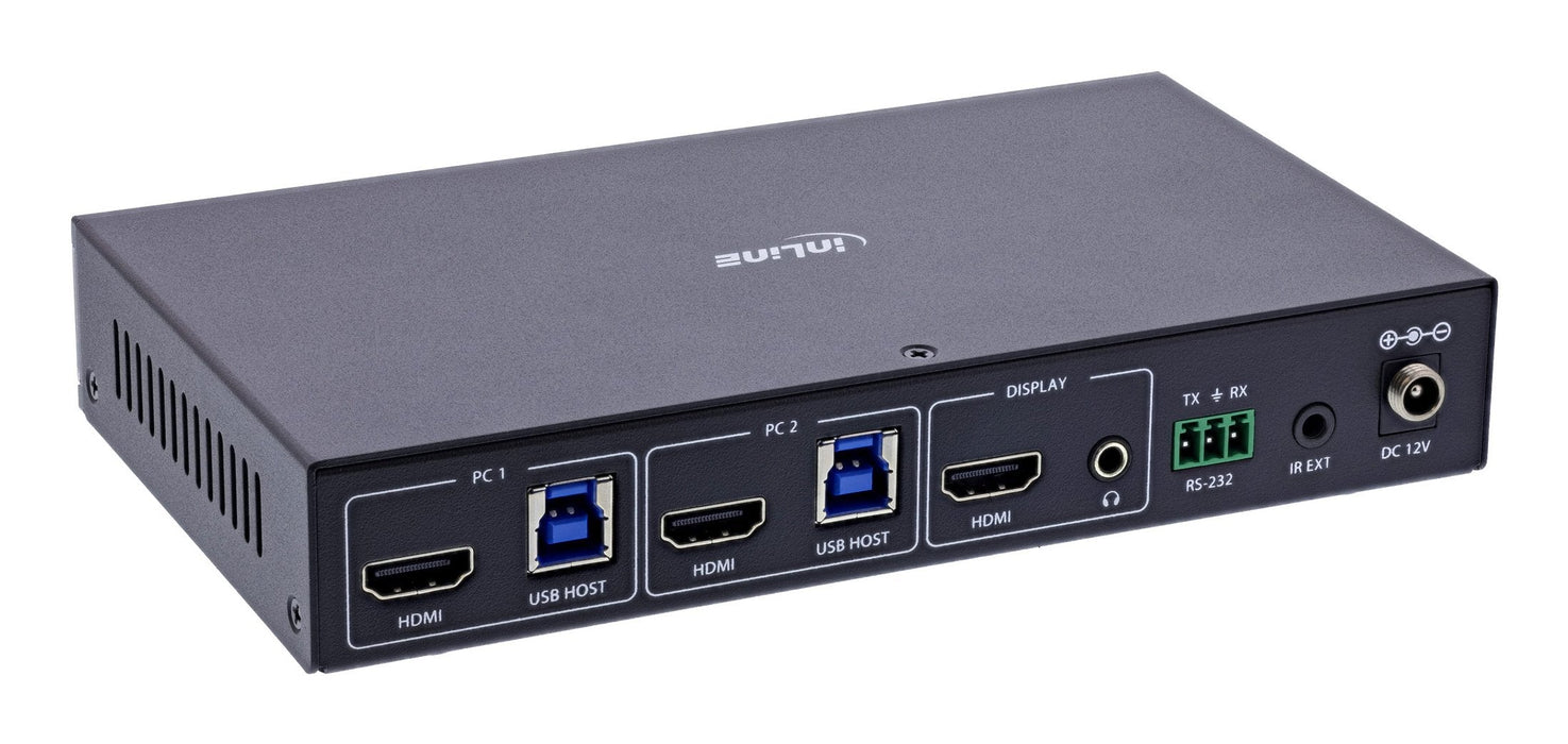 Inline Kvm Switch, 2x1 ,Hdmi 8k/60hz, Usb 3.2 Hub