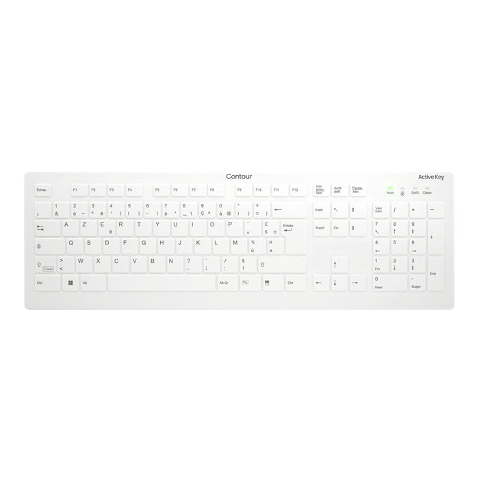 EAN 7061112873565 - Contour Design Active Key AK-C8112 teclado Médico RF inalámbrico AZERTY Francés Blanco imagen 1
