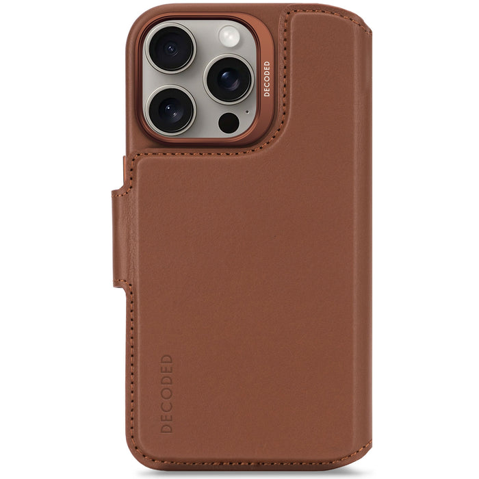 Decoded Leather Detachable Wallet Funda Para Iphone 16 Pro 16 Cm (6.3") Funda Cartera Marrón