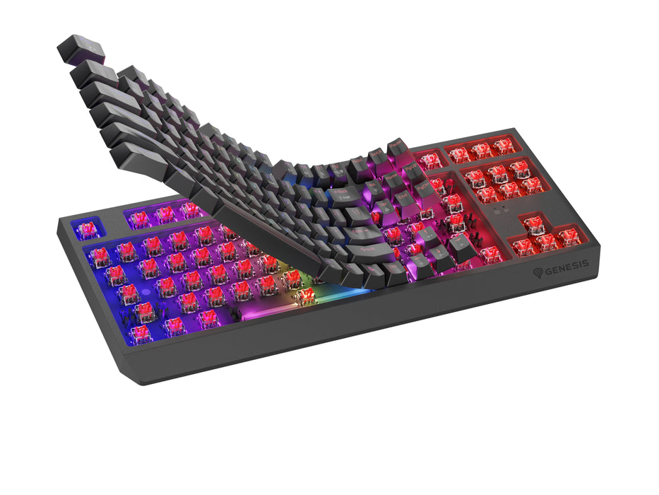 EAN 5901969443790 - GENESIS Thor 230 TKL teclado Juego USB + RF Wireless + Bluetooth QWERTY Gris imagen 4