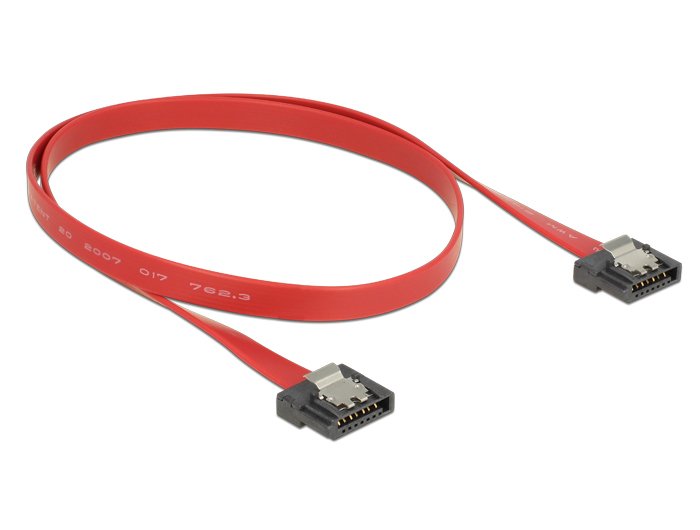 Cable Delock Sata 6 Gb S 50 Cm Rot Flexi