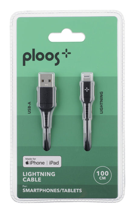 EAN 8018080497087 - PLOOS PLUSBDATAMFIA2L1MK cable de conector Lightning 1,2 m Negro imagen 2