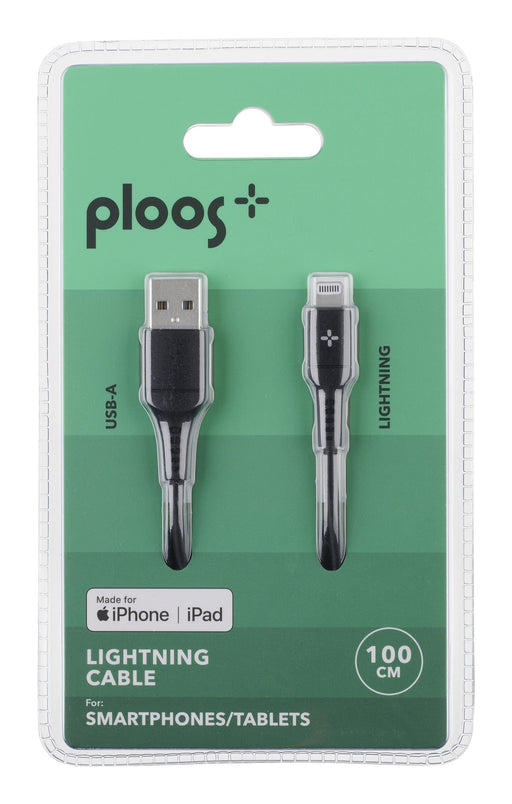 EAN 8018080497087 - PLOOS PLUSBDATAMFIA2L1MK cable de conector Lightning 1,2 m Negro imagen 2