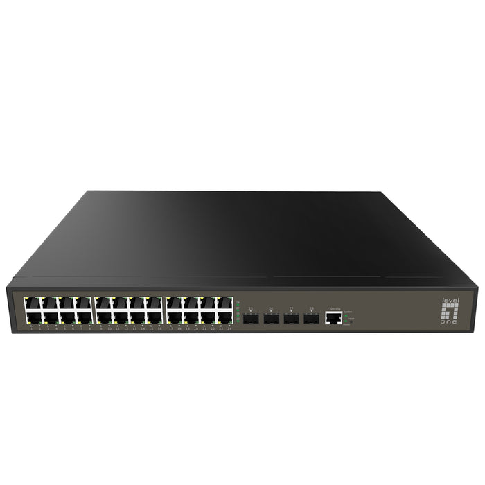 EAN 4015867228579 - LevelOne GEL-2871 switch Gestionado L2+ Gigabit Ethernet (10/100/1000) 1U Negro imagen 1