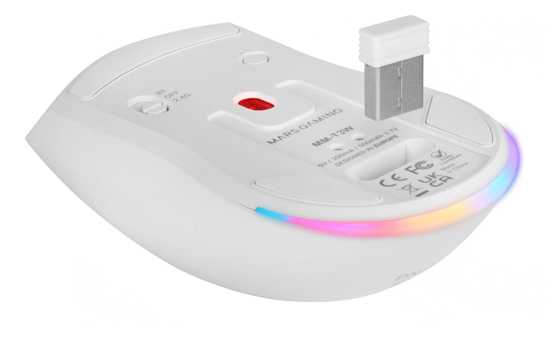 EAN 8435693110934 - Mars Gaming MM-T3W ratón Juego mano derecha RF Wireless + Bluetooth + USB Type-C Óptico 14400 DPI imagen 7