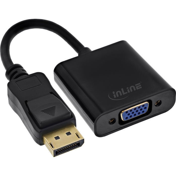 Adaptador Displayport Básico Inline, Displayport Macho A Vga Hembra Negro 0,15 M