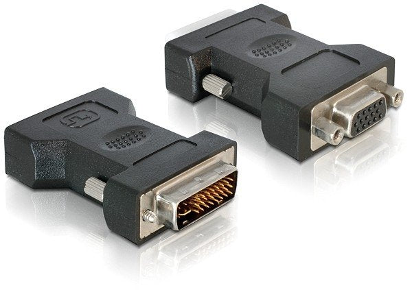 EAN 4043619650163 - DeLOCK VGA 15pin F > DVI 24+5 M DVI-I 15pin VGA Negro imagen 1