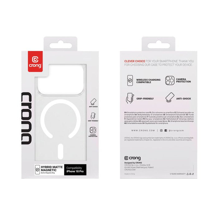 Etui Matte Magnetic Magsafe Iphone 18 Pro / Iphone 17 Pro Blanco