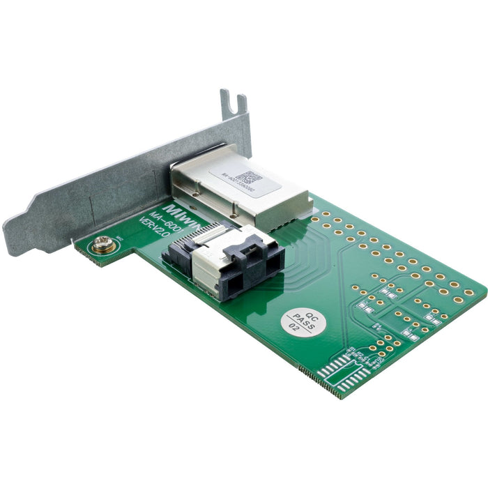 Soporte Adaptador De Perfil Bajo Inline Sas Externo Sff-8088 A Interno Sff-8087