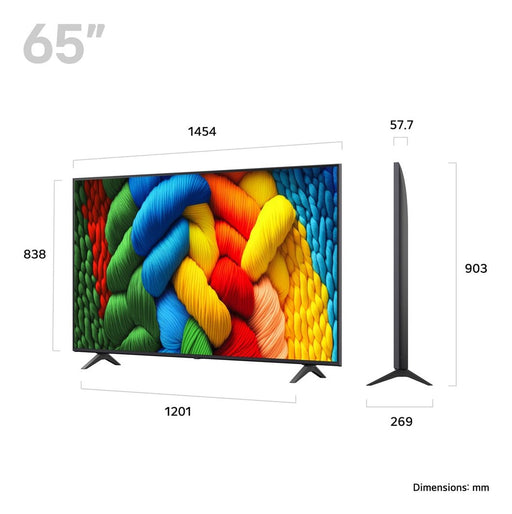 EAN 8806096360293 - LG NanoCell AI NANO80 65NANO80A6B 165,1 cm (65") 4K Ultra HD Smart TV Wifi Negro imagen 2