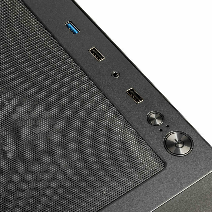 Caja Pc Semitorre Atx Observatory Hf Mesh A-Rgb Negro Kolink Bahías Int: 2x3.5'' O 2.5''/ 2x3.5''O 2.5''/ 2 X 2.5/ 2xusb2.0, 1xusb3.0/ Audio In/Out
