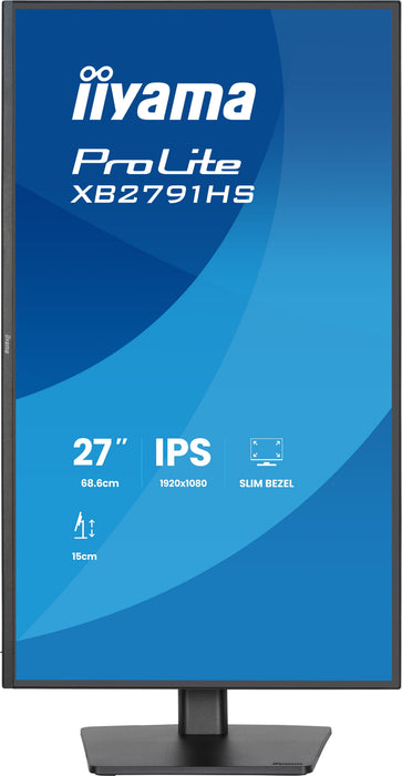 EAN 4948570127429 - iiyama ProLite XB2791HS-B1 pantalla para PC 68,6 cm (27") 1920 x 1080 Pixeles Full HD LED Negro imagen 4