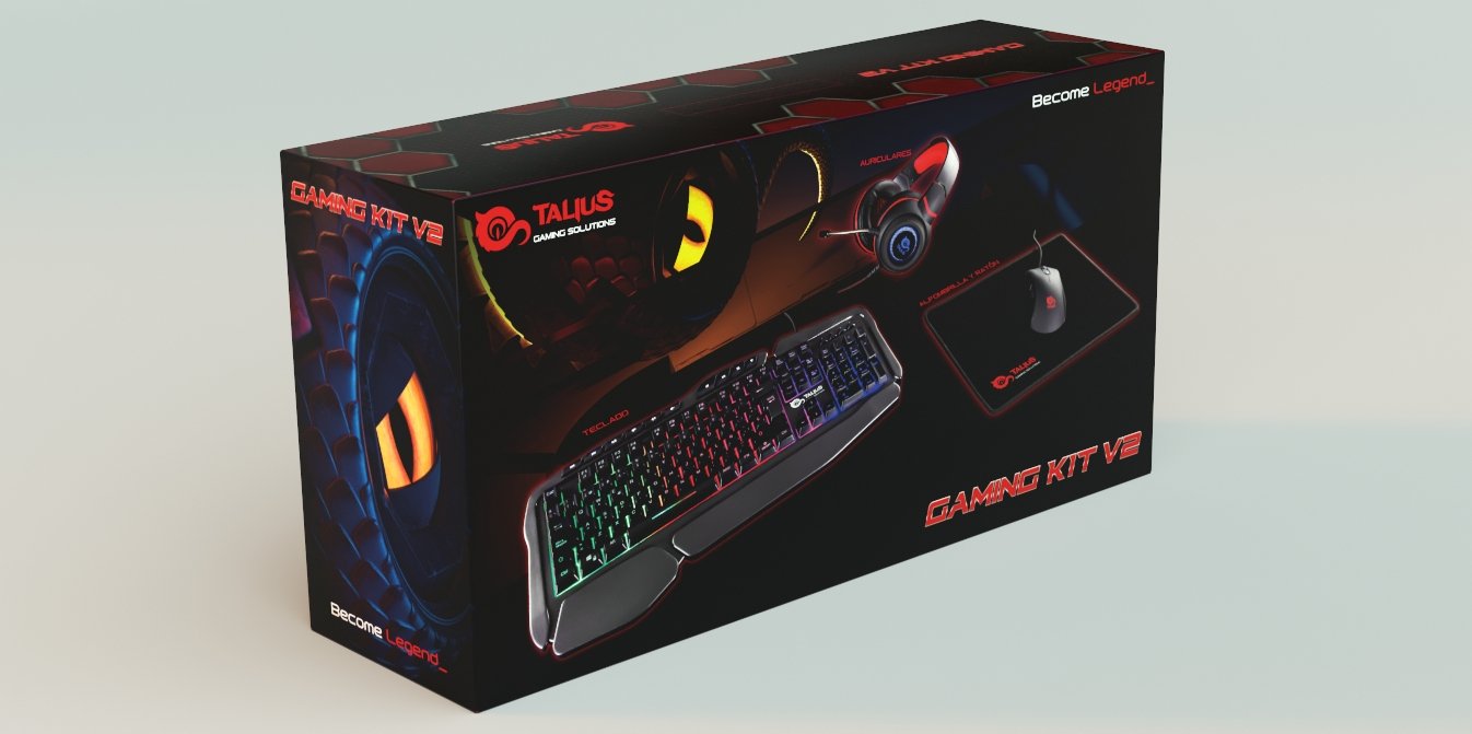 EAN 8436550234886 - TALIUS Gaming kit V.2 teclado Ratón incluido Juego USB QWERTY Español Negro imagen 9