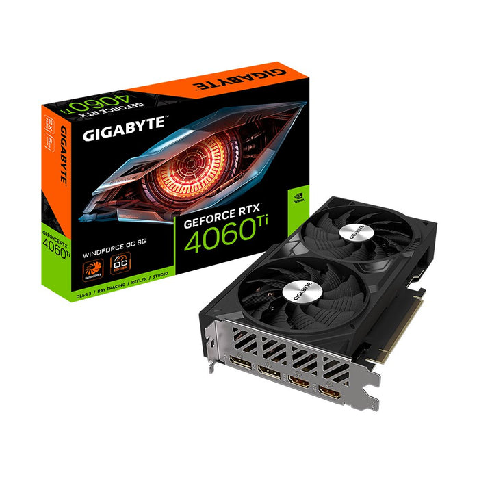 Tarjeta Grafica Gigabyte Geforce Rtx 4060 Ti Windforce Oc 8g