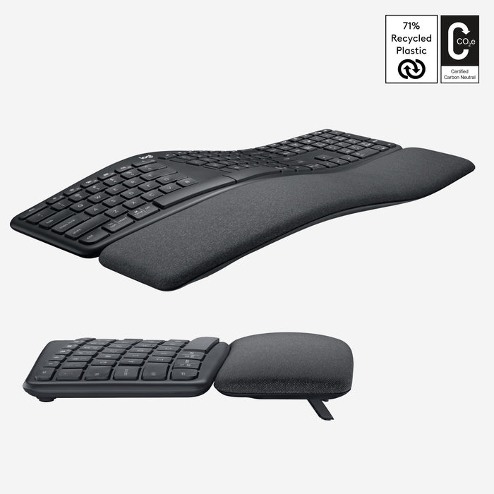 EAN 5099206094970 - Logitech ERGO K860 teclado Oficina RF Wireless + Bluetooth QWERTY Internacional de EE.UU. Grafito imagen 4