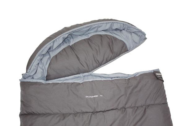 EAN 4001690212380 - High Peak DUNDEE 4 Saco de dormir rectangular Algodón, Poliéster Gris imagen 2