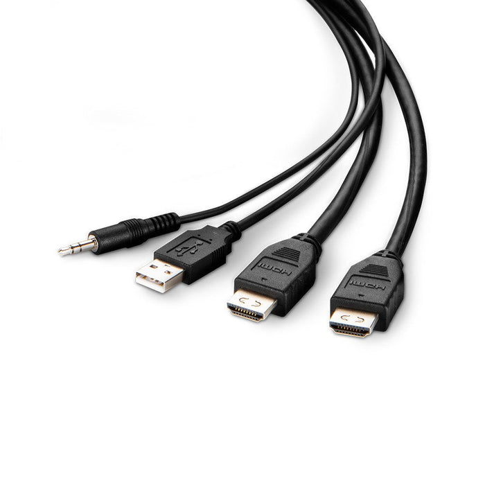 Belkin Secure Kvm Combo Cable - Video- / Usb- / Audio-Cable - Conforme Taa - Usb, Mini-Conector Macho, Hdmi (M)