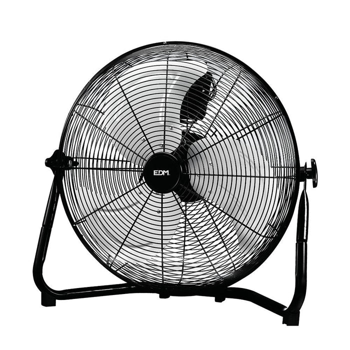 Ventilador Industrial De Suelo. Color Negro 120w Aspas: Ø50x58cm Edm