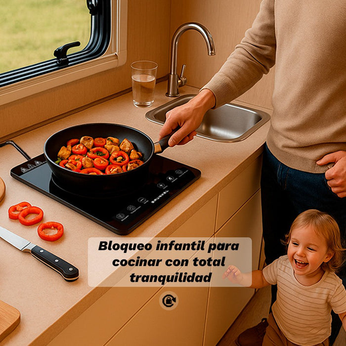 Vitrocerámica Por Infrarrojos Grunkel Ifr-2000 1 Placa 370x290mm 2000w