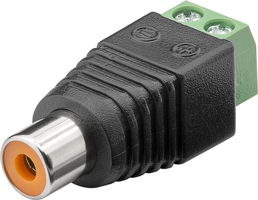 EAN 4040849767418 - Goobay 76741 cambiador de género para cable RCA 2-pin Negro imagen 1