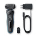 EAN 4210201242284 - Braun Series 5 50-M1000s Máquina de afeitar de láminas Negro, Azul imagen 9