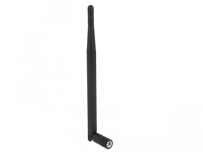 Delock 12616 Antena Lpwan 863 Mhz - 928 Mhz Macho Sma 1,64 Dbi Omnidireccional Con Unión De Inclinación Negro