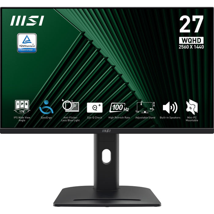 EAN 4711377231916 - MSI Pro MP275QPG pantalla para PC 68,6 cm (27") 2560 x 1440 Pixeles Wide Quad HD LCD Negro imagen 1